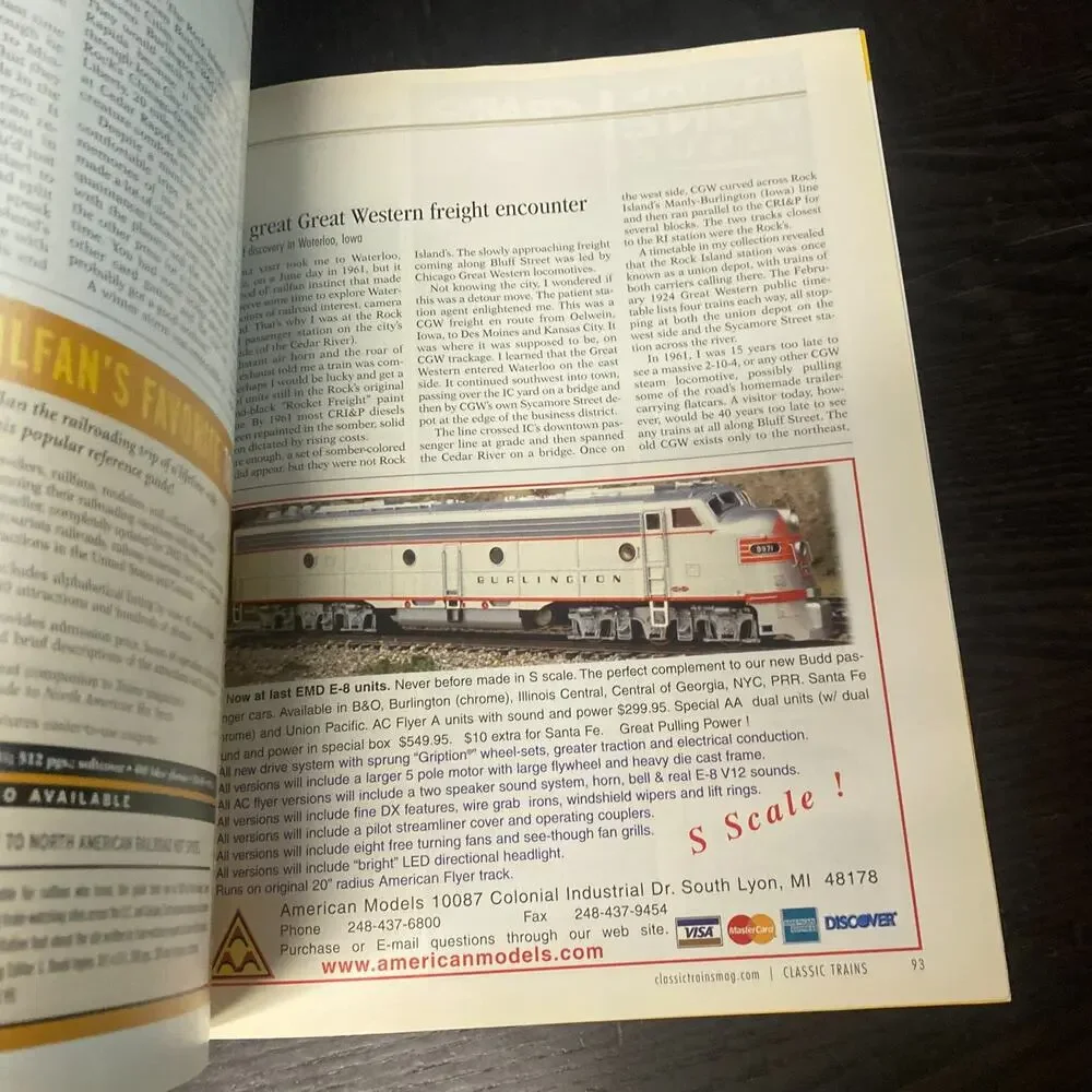 Classic Trains 2002 Summer Santa Fe Atlanta Stations Lafayette Inciana